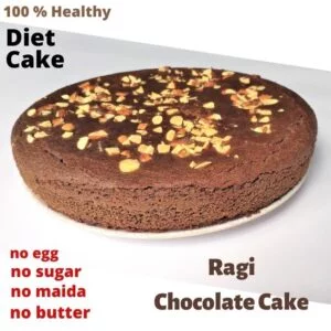 Read more about the article Eggless Ragi Chocolate Cake | 100% Healthy Diet Cake Recipe