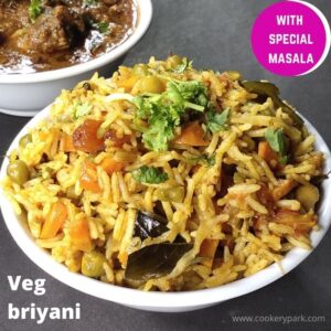 Read more about the article Vegetable Biryani in Pressure Cooker  | Veg Biryani recipe