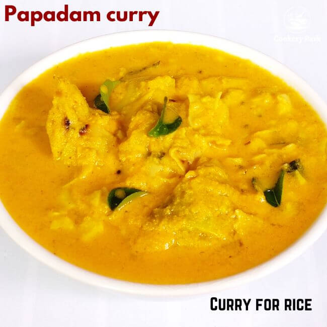 Pappadam curry recipe