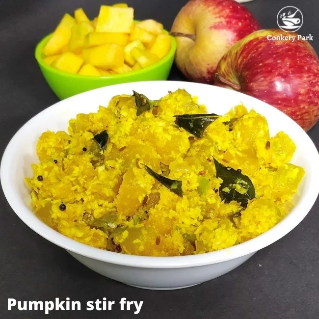 yellow pumpkin stir fry recipe