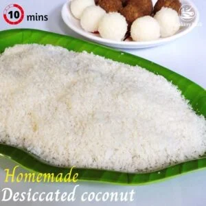 Read more about the article Homemade desiccated coconut recipe | Dry coconut | Coconut powder