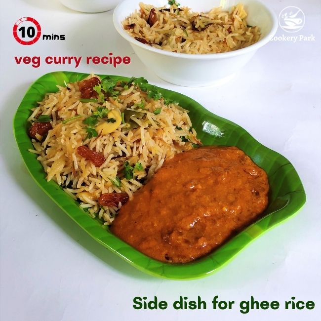 Veg curry for ghee rice