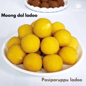 Read more about the article 10 minutes ladoo recipe | Moong dal laddu | Pasiparuppu ladoo