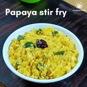 Read more about the article Raw Papaya stir fry | Papaya thoran | Papaya poriyal recipe